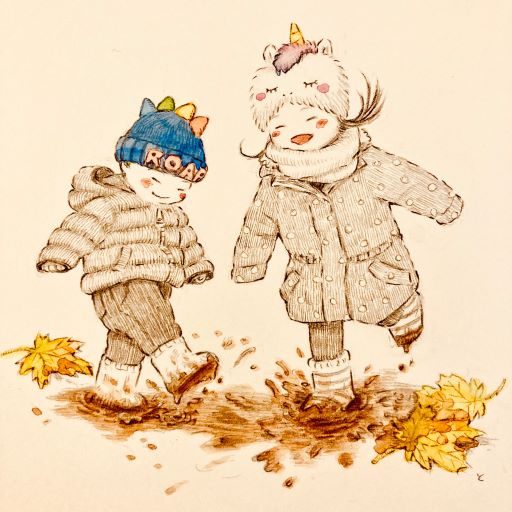 playing in the mud